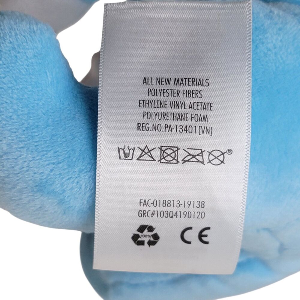 Disney Babies Mickey Mouse Plush 10” Baby Blue Pajamas Gray Stuffed Animal Toy - Picture 5 of 7